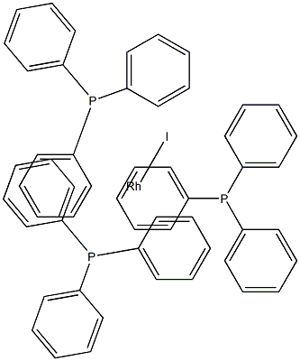 三(三苯基磷)碘化铑, , 结构式