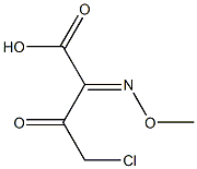 2-Methoxyimino-3-oxo-4-chlorobutyric acid Struktur