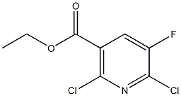 2,6-二氯-5-氟烟酸乙酯, , 结构式
