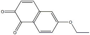 6-乙氧基-1,2-萘醌 结构式