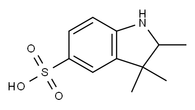 2,3,3-三甲基吲哚啉-5-磺酸 结构式