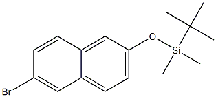 2-(tert-Butyldimethylsilyloxy)-6-bromonaphthalene Struktur
