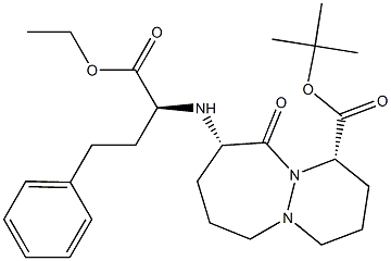 1,1-Dimethylethyl (1S,9S)-9-[[(S)-1-Ethoxycarbonyl-3-phenyl propyl]amino]-10-oxo-octahydro-6H-pyridazino[1,2-a][1,2]diazepine-1-carboxylate.