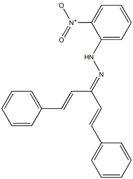 (1E,4E)-1,5-diphenyl-1,4-pentadien-3-one N-(2-nitrophenyl)hydrazone Struktur