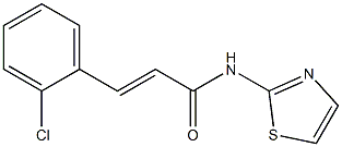 (E)-3-(2-chlorophenyl)-N-(1,3-thiazol-2-yl)-2-propenamide Struktur