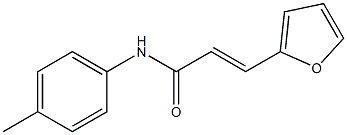 (E)-3-(2-furyl)-N-(4-methylphenyl)-2-propenamide 结构式