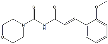 (E)-3-(2-methoxyphenyl)-N-(4-morpholinylcarbothioyl)-2-propenamide Struktur