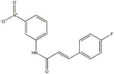(E)-3-(4-fluorophenyl)-N-(3-nitrophenyl)-2-propenamide Structure