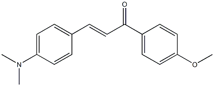 (E)-3-[4-(dimethylamino)phenyl]-1-(4-methoxyphenyl)-2-propen-1-one Structure