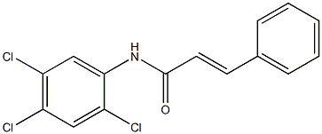 (E)-3-phenyl-N-(2,4,5-trichlorophenyl)-2-propenamide Struktur