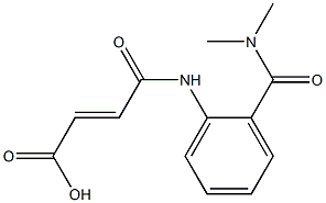 (E)-4-{2-[(dimethylamino)carbonyl]anilino}-4-oxo-2-butenoic acid Struktur