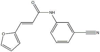(E)-N-(3-cyanophenyl)-3-(2-furyl)-2-propenamide Structure