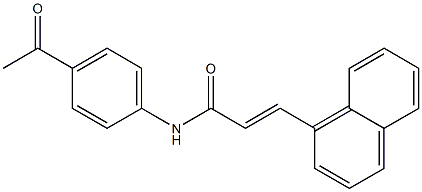 (E)-N-(4-acetylphenyl)-3-(1-naphthyl)-2-propenamide