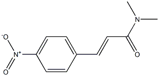 (E)-N,N-dimethyl-3-(4-nitrophenyl)-2-propenamide Struktur