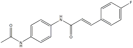 (E)-N-[4-(acetylamino)phenyl]-3-(4-fluorophenyl)-2-propenamide