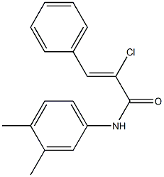 (Z)-2-chloro-N-(3,4-dimethylphenyl)-3-phenyl-2-propenamide
