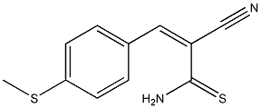 (Z)-2-cyano-3-[4-(methylsulfanyl)phenyl]-2-propenethioamide