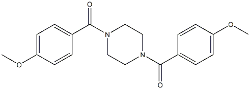 [4-(4-methoxybenzoyl)-1-piperazinyl](4-methoxyphenyl)methanone Structure