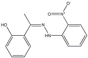 1-(2-hydroxyphenyl)-1-ethanone N-(2-nitrophenyl)hydrazone,,结构式