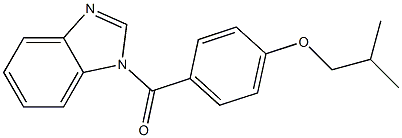 1H-benzimidazol-1-yl(4-isobutoxyphenyl)methanone Structure