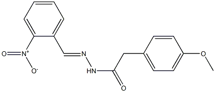 2-(4-methoxyphenyl)-N'-[(E)-(2-nitrophenyl)methylidene]acetohydrazide