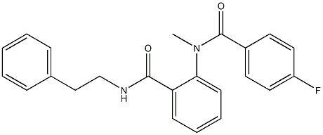 2-[(4-fluorobenzoyl)(methyl)amino]-N-phenethylbenzamide