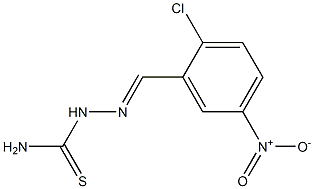 2-[(E)-(2-chloro-5-nitrophenyl)methylidene]-1-hydrazinecarbothioamide Struktur