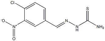 2-[(E)-(4-chloro-3-nitrophenyl)methylidene]-1-hydrazinecarbothioamide Struktur