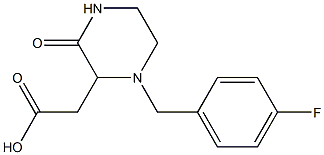 2-[1-(4-fluorobenzyl)-3-oxo-2-piperazinyl]acetic acid