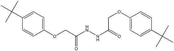2-[4-(tert-butyl)phenoxy]-N'-{2-[4-(tert-butyl)phenoxy]acetyl}acetohydrazide Structure