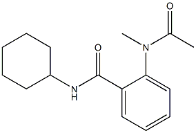 2-[acetyl(methyl)amino]-N-cyclohexylbenzamide Structure