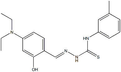 2-{(E)-[4-(diethylamino)-2-hydroxyphenyl]methylidene}-N-(3-methylphenyl)-1-hydrazinecarbothioamide