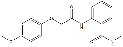 2-{[2-(4-methoxyphenoxy)acetyl]amino}-N-methylbenzamide