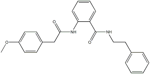 2-{[2-(4-methoxyphenyl)acetyl]amino}-N-phenethylbenzamide