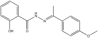  2-hydroxy-N'-[(E)-1-(4-methoxyphenyl)ethylidene]benzohydrazide