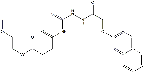 2-methoxyethyl 4-[({2-[2-(2-naphthyloxy)acetyl]hydrazino}carbothioyl)amino]-4-oxobutanoate
