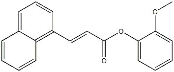 2-methoxyphenyl (E)-3-(1-naphthyl)-2-propenoate