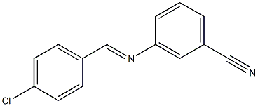 3-{[(E)-(4-chlorophenyl)methylidene]amino}benzonitrile