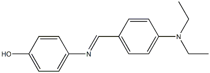 4-({(E)-[4-(diethylamino)phenyl]methylidene}amino)phenol Struktur