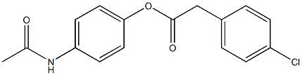 4-(acetylamino)phenyl 2-(4-chlorophenyl)acetate Structure