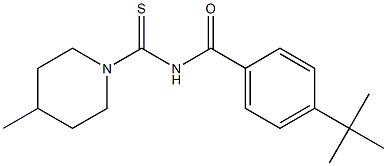 4-(tert-butyl)-N-[(4-methyl-1-piperidinyl)carbothioyl]benzamide