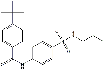 4-(tert-butyl)-N-{4-[(propylamino)sulfonyl]phenyl}benzamide