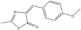 4-[(E)-(4-methoxyphenyl)methylidene]-2-methyl-1,3-oxazol-5(4H)-one Struktur