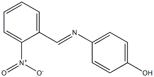 4-{[(E)-(2-nitrophenyl)methylidene]amino}phenol Structure