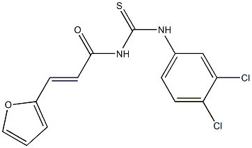 N-(3,4-dichlorophenyl)-N'-[(E)-3-(2-furyl)-2-propenoyl]thiourea,,结构式