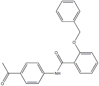N-(4-acetylphenyl)-2-(benzyloxy)benzamide Structure