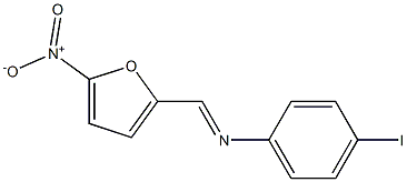 4-iodo-N-[(E)-(5-nitro-2-furyl)methylidene]aniline 结构式