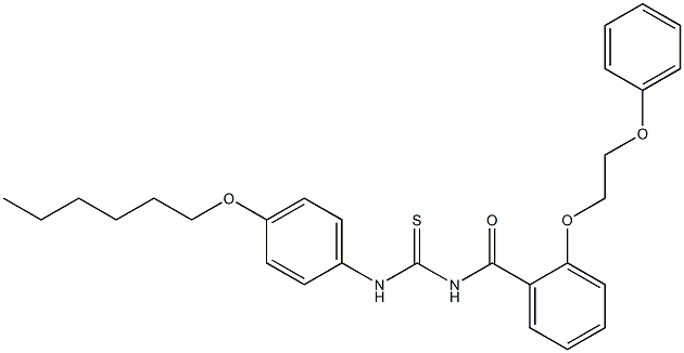  N-[4-(hexyloxy)phenyl]-N'-[2-(2-phenoxyethoxy)benzoyl]thiourea