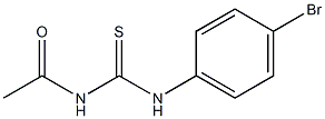 N-acetyl-N'-(4-bromophenyl)thiourea Struktur