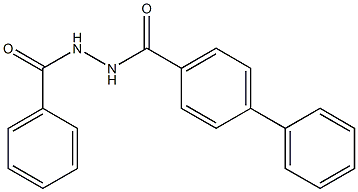 N'-benzoyl[1,1'-biphenyl]-4-carbohydrazide,,结构式